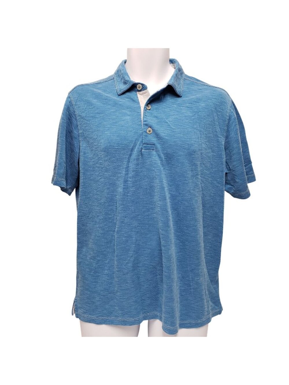 Tommy Bahama Mens Blue Palmetto Paradise Polo Short Sleeve Shirt M